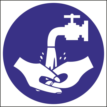 M17 мыть руки (пленка, 200х200 мм) - Знаки безопасности - Вспомогательные таблички - ohrana.inoy.org